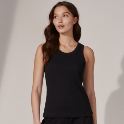 Ribbed Organic Cotton Lounge Vest