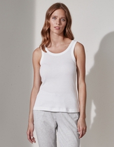 Ribbed Organic Cotton Lounge Vest