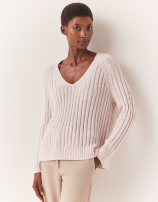 Alpaca v neck sweater hotsell