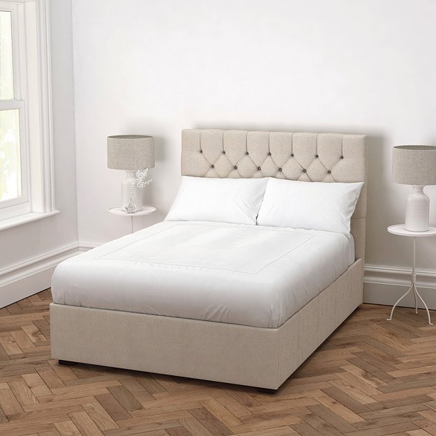 Richmond Linen Union Bed Beds The, Tate Stone King Wood Bed