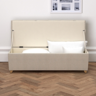 Richmond Linen Union Ottoman Ottomans & Footstools The White Company UK