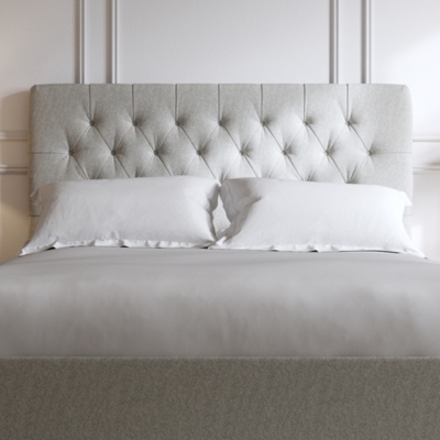 Grey soft online headboard