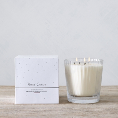 Roasted Chestnut Large Candle Candles & Fragrance Sale The White