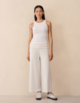 Roll Top Ankle Grazer Lounge Trousers