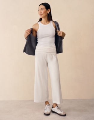 Roll Top Ankle Grazer Lounge Trousers