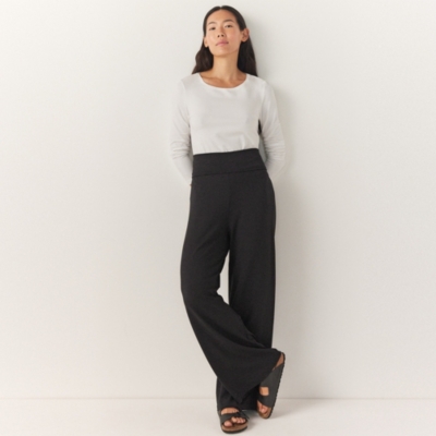 Roll Top Wide Leg Lounge Trousers