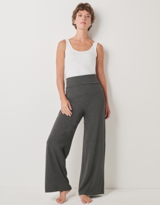 Roll Top Wide Leg Lounge Trousers