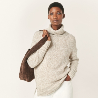 Rollneck Jumper with Silk
