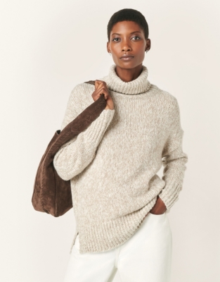 Rollneck Jumper with Silk