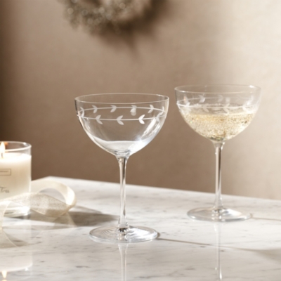 5 CLEAR Mini GLASS CHAMPAGNE COUPES DESSERT GLASSES