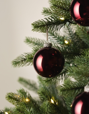 Round Claret Bauble