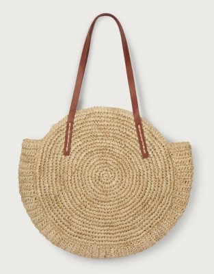 Raffia bag online round