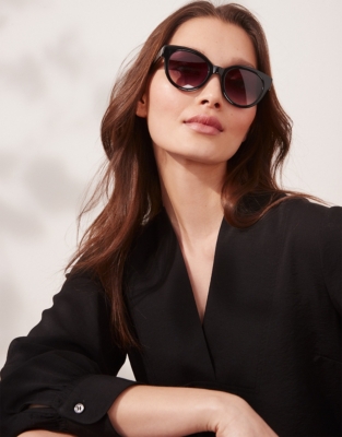 Round Sunglasses | Accessories Sale | The White Company UK