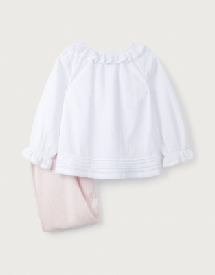 Ruffle Blouse & Trousers Set (18mths-6yrs)