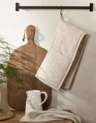 Rustic Linen Double Oven Glove