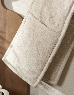 Rustic Linen Double Oven Glove