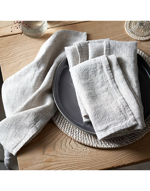 Rustic Linen Napkins – Set of 4 | Table Linens & Accessories | The