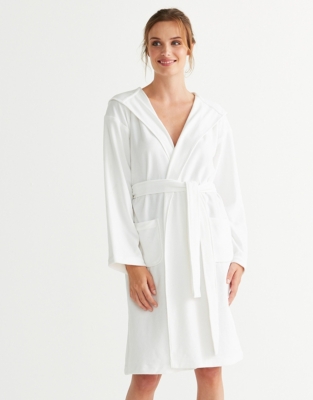 Lightweight Velour Short Robe | Nightwear & Robes Sale | The White ...