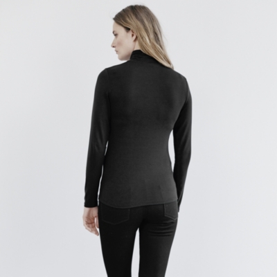 Jersey Roll Neck Top | Clothing | The White Company UK