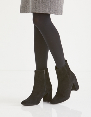 Suede Heeled Boots | Accessories Sale | The White Company UK