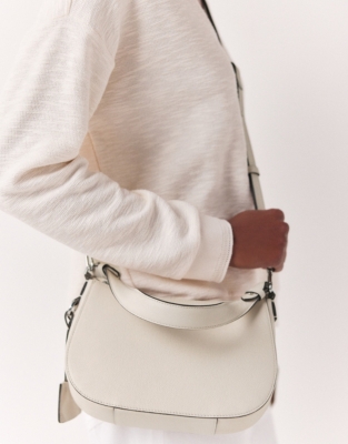 Saffiano Leather Cross Body Bag