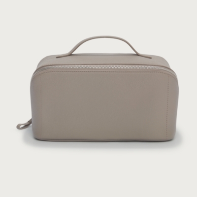 Saffiano Leather Fold Out Make Up Case