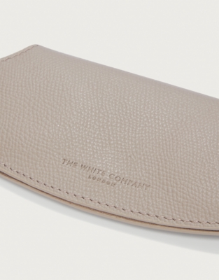 Saffiano Leather Glasses Case - Hot Chocolate