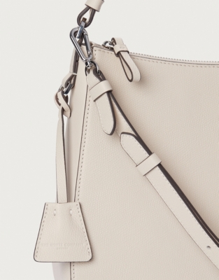 Saffiano Leather Hobo Bag