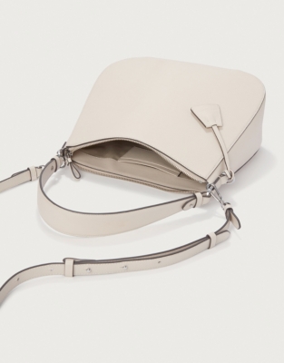 Saffiano Leather Hobo Bag