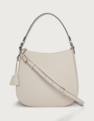 Saffiano Leather Hobo Bag