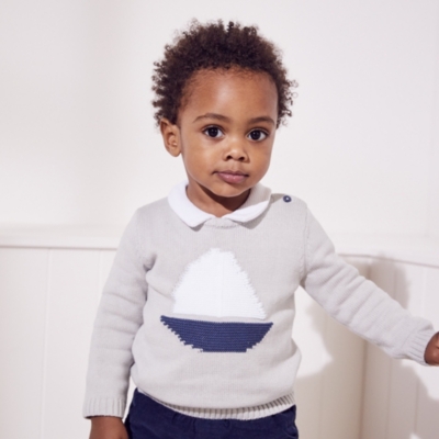 Sailboat Knit Jumper (0-6yrs)