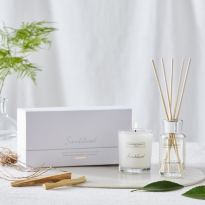 Sandalwood Mini Diffuser & Votive Set