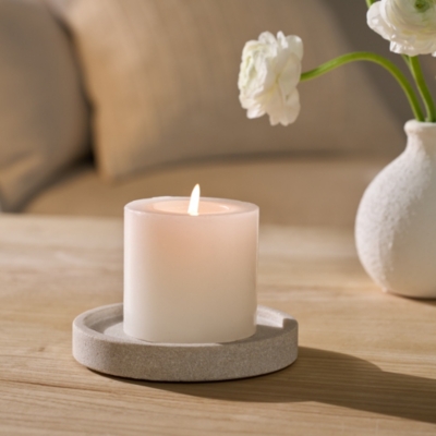 Sandstone Candle Plate – Medium