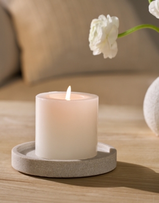 Sandstone Candle Plate – Medium