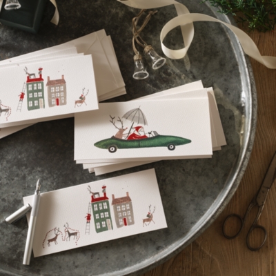 Santa and Reindeer Charity Christmas Card – Set of 12