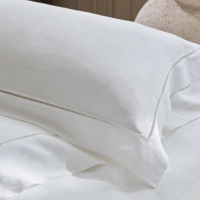 Santorini Linen Oxford Pillowcase Single Santorini Linen Bed Linen