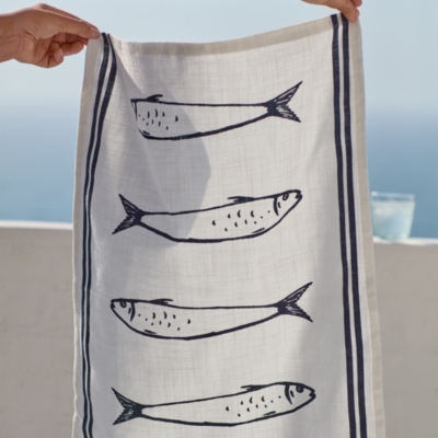 Sardines Tea Towel