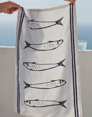 Sardines Tea Towel
