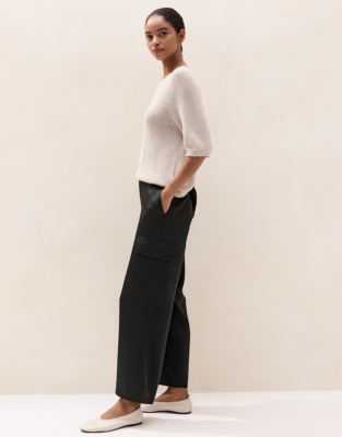 Satin Cargo Trousers