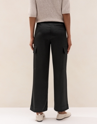 Satin Cargo Trousers