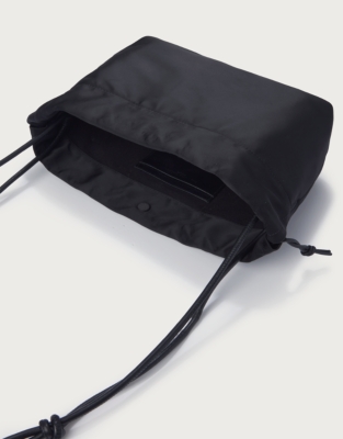 Satin Drawstring Clutch