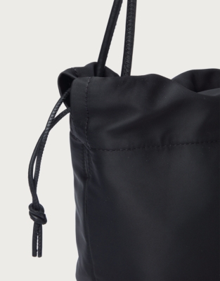 Satin Drawstring Clutch