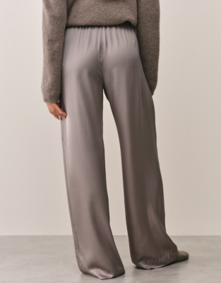 Satin Drawstring Trousers