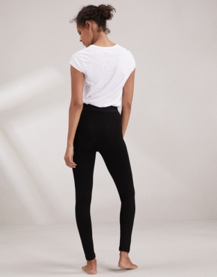 Satin Elastic Waistband Leggings Loungewear The White Company UK