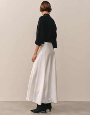 Satin Fluid Maxi Skirt