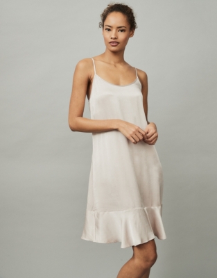 Satin Frill Hem Nightgown | Nightgowns | The White Company US