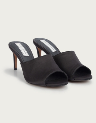 Satin Mule Heels | All Clothing Sale 