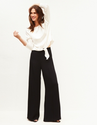 white palazzo trousers uk