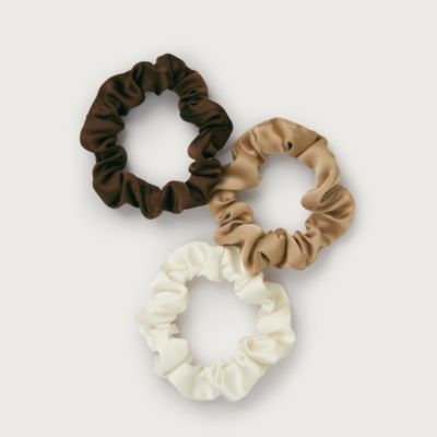 Satin Scrunchies – Set of 3
