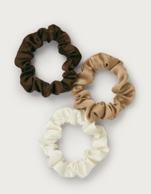 Satin Scrunchies – Set of 3